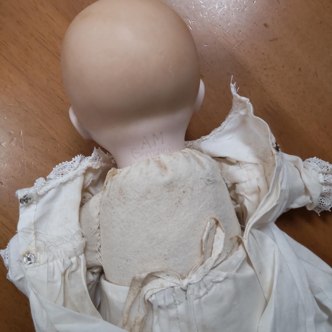 アーモンドマルセルタイプ　ベビードール　アンティーク風　人形　ブロカント　蚤の市