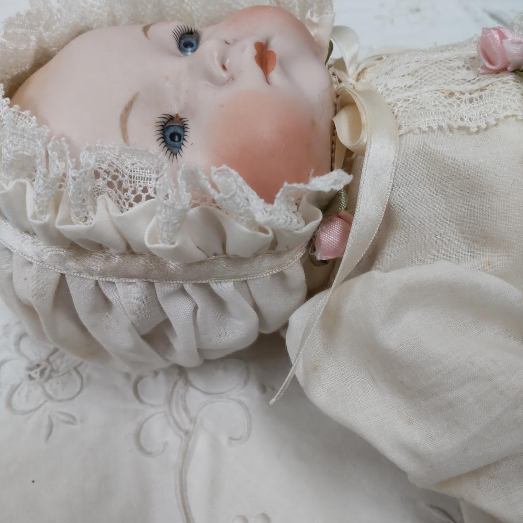 アーモンドマルセルタイプ　ベビードール　アンティーク風　人形　ブロカント　蚤の市