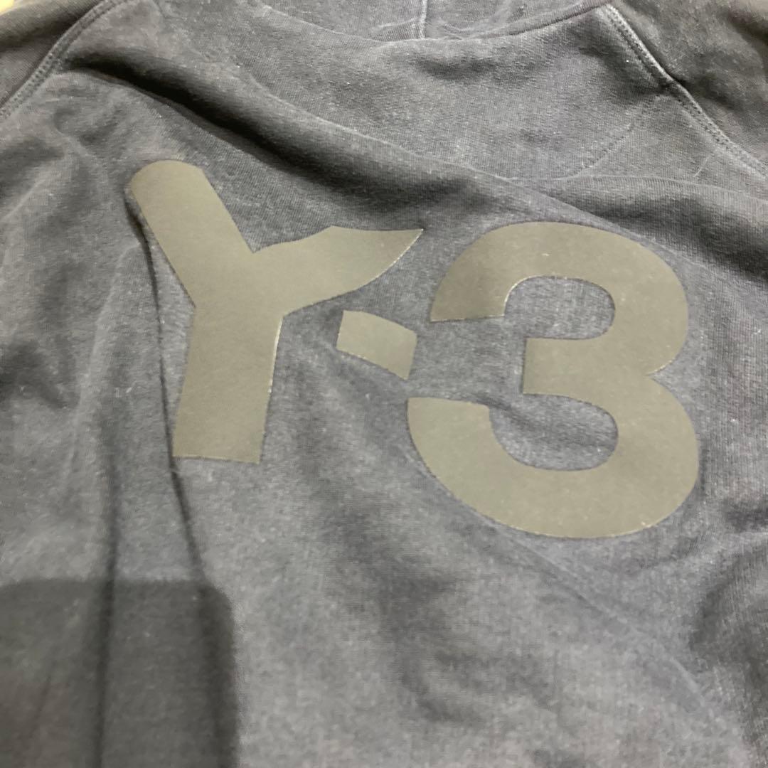Y-3 ブラック　フード付きパーカー XL