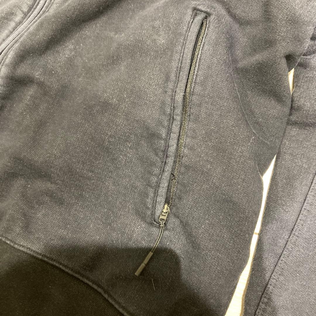 Y-3 ブラック　フード付きパーカー XL