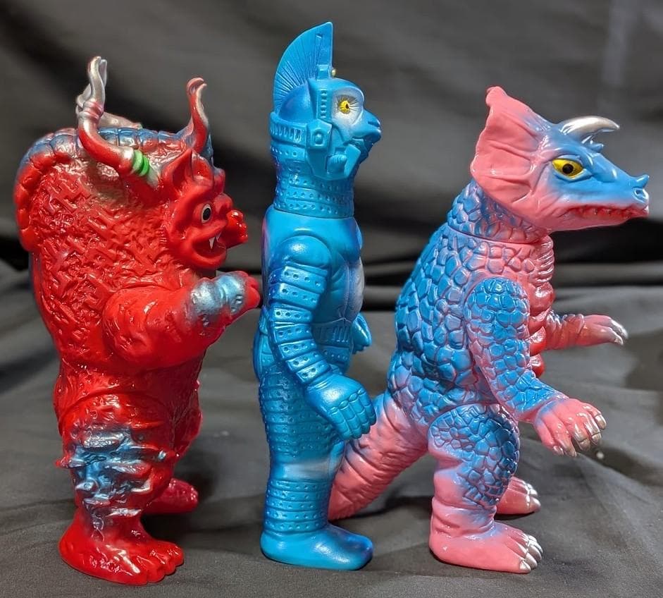 ウインダム＆ミクラス＆アギラ（ブルマァク復刻）ソフビフィギュア３体セット