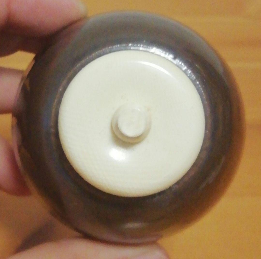 乾伸行作　利休物　茄子写　茶入　共箱　仕服付　略歴付　茶道具