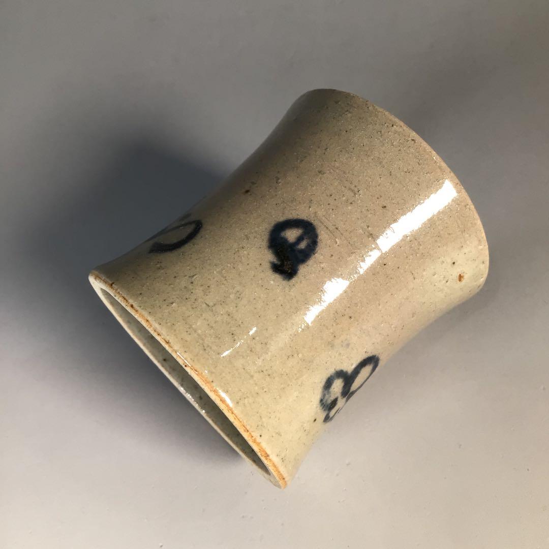 Ｍ７８７　蓋置　『膳所焼』『淡海ぜぜ』『表千家　久田宗也　箱書』　共箱　茶道具