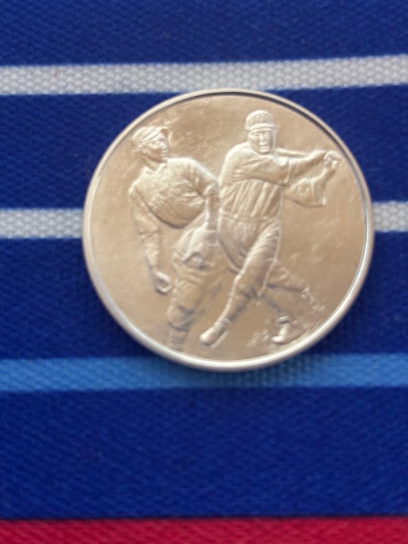 s*u様 造幣局　2004年 プロ野球70周年記念メダル　銀メダル　シルバー92