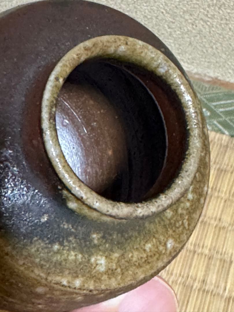 備前　肩衝茶入　人間国宝　山本陶秀