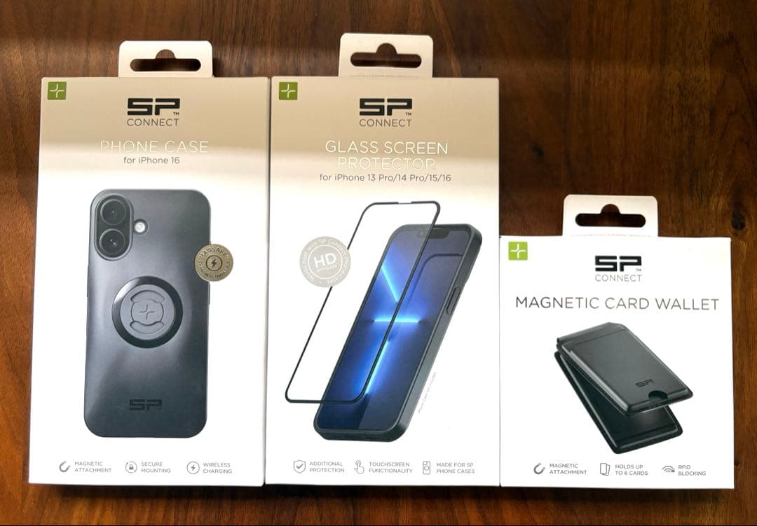 SP Connect iPhone16ケース•フィルム•カードウォレットセット