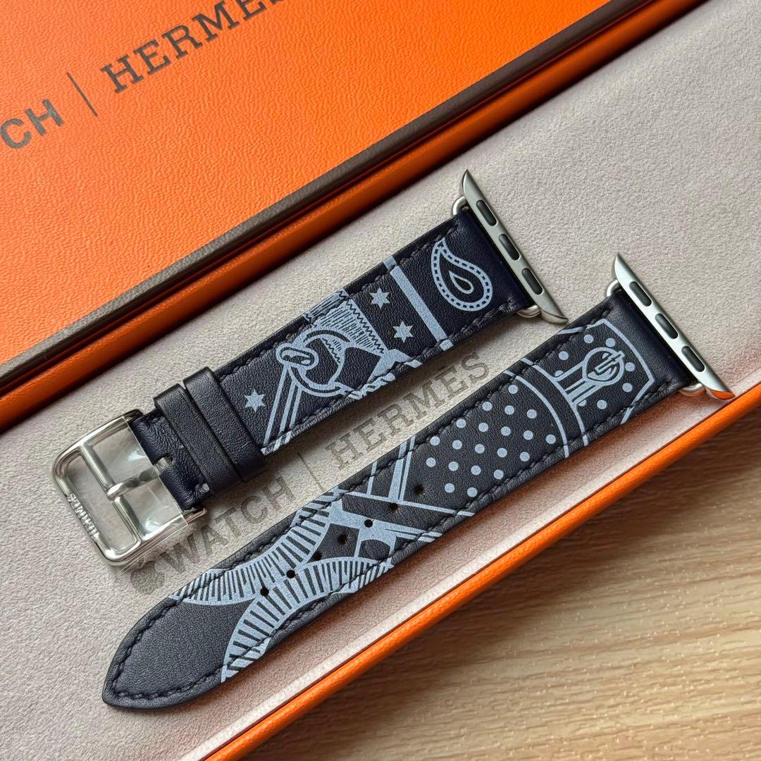 2402 美品　Apple Watch エルメス　ガラマリン　HERMES