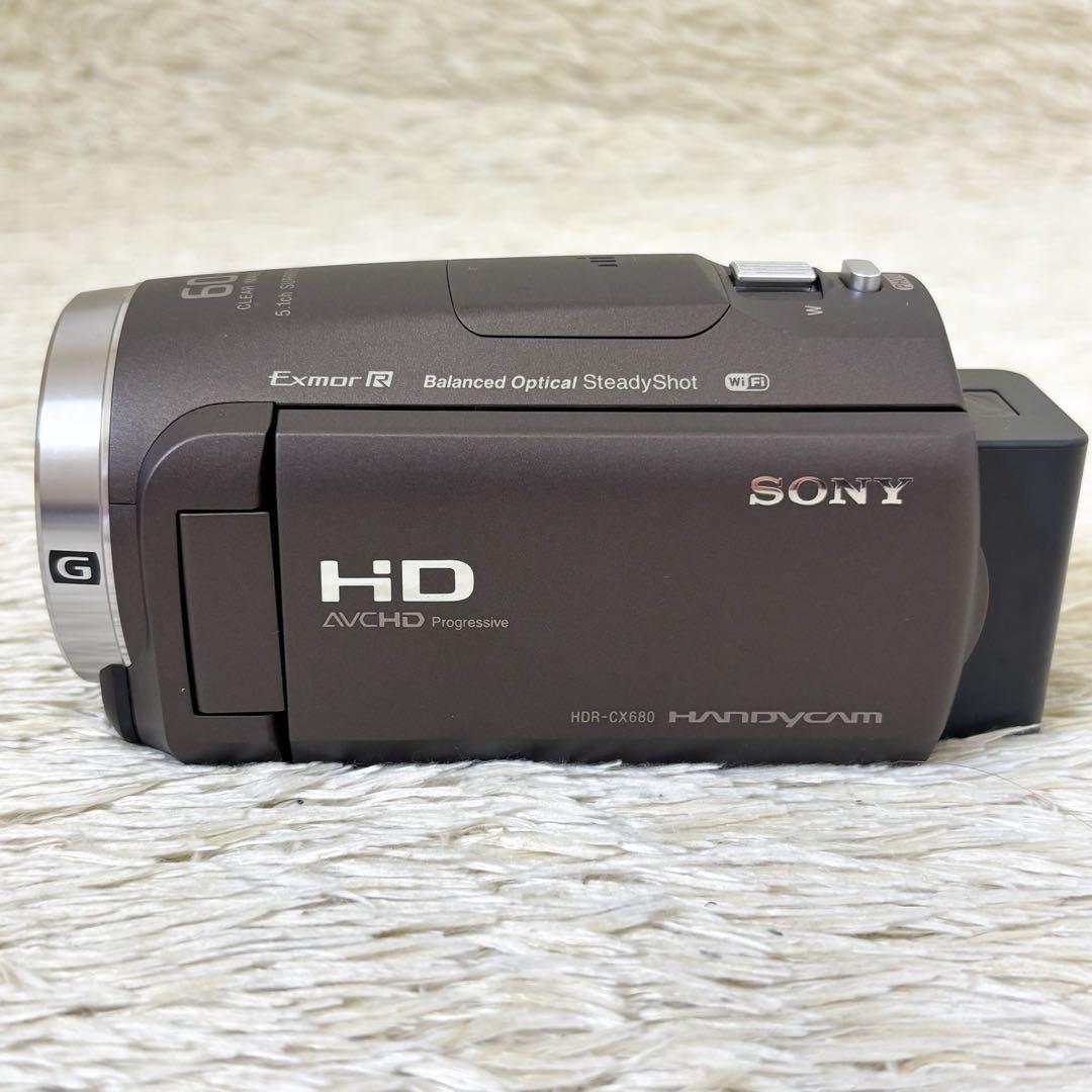 【美品】SONY ソニー ビデオカメラ HDR-CX680-T ハンディカム