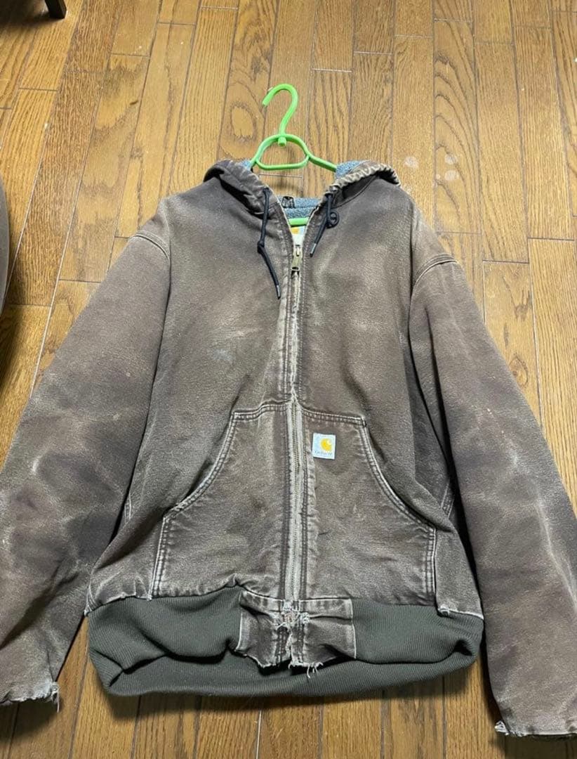 Carhartt フード付きアクティブジャケット ブラウンジャケット