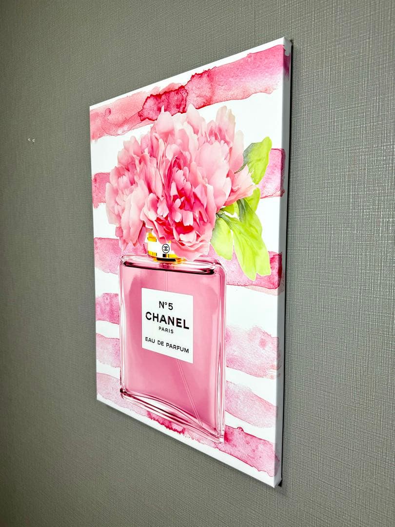 No111木枠付きキャンバスアート　ブランドアートポスター　香水　chance