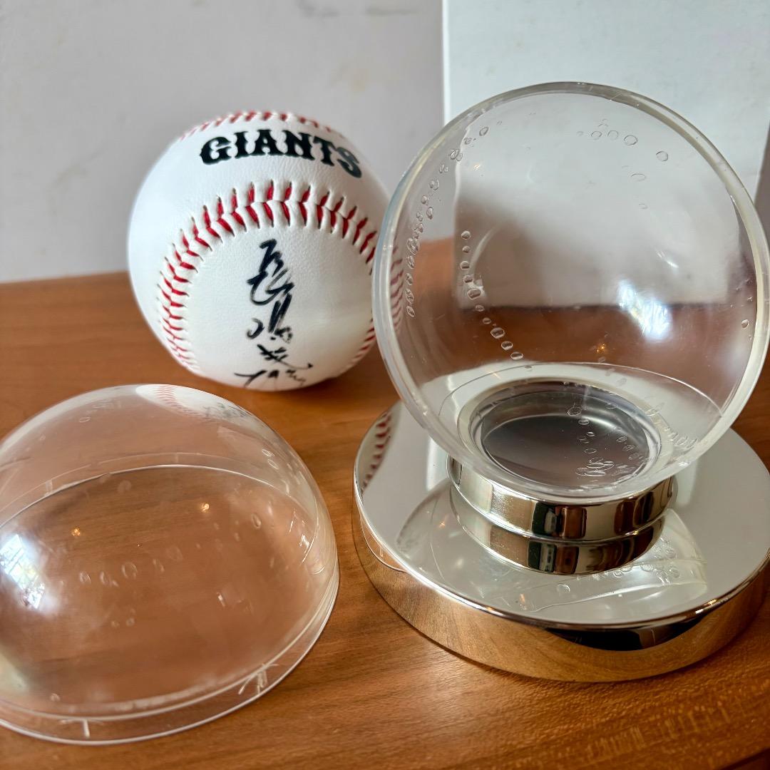 ち*ん様 ジャイアンツロゴ　長嶋茂雄直筆サイン入りボール　 ゴールドスタンド