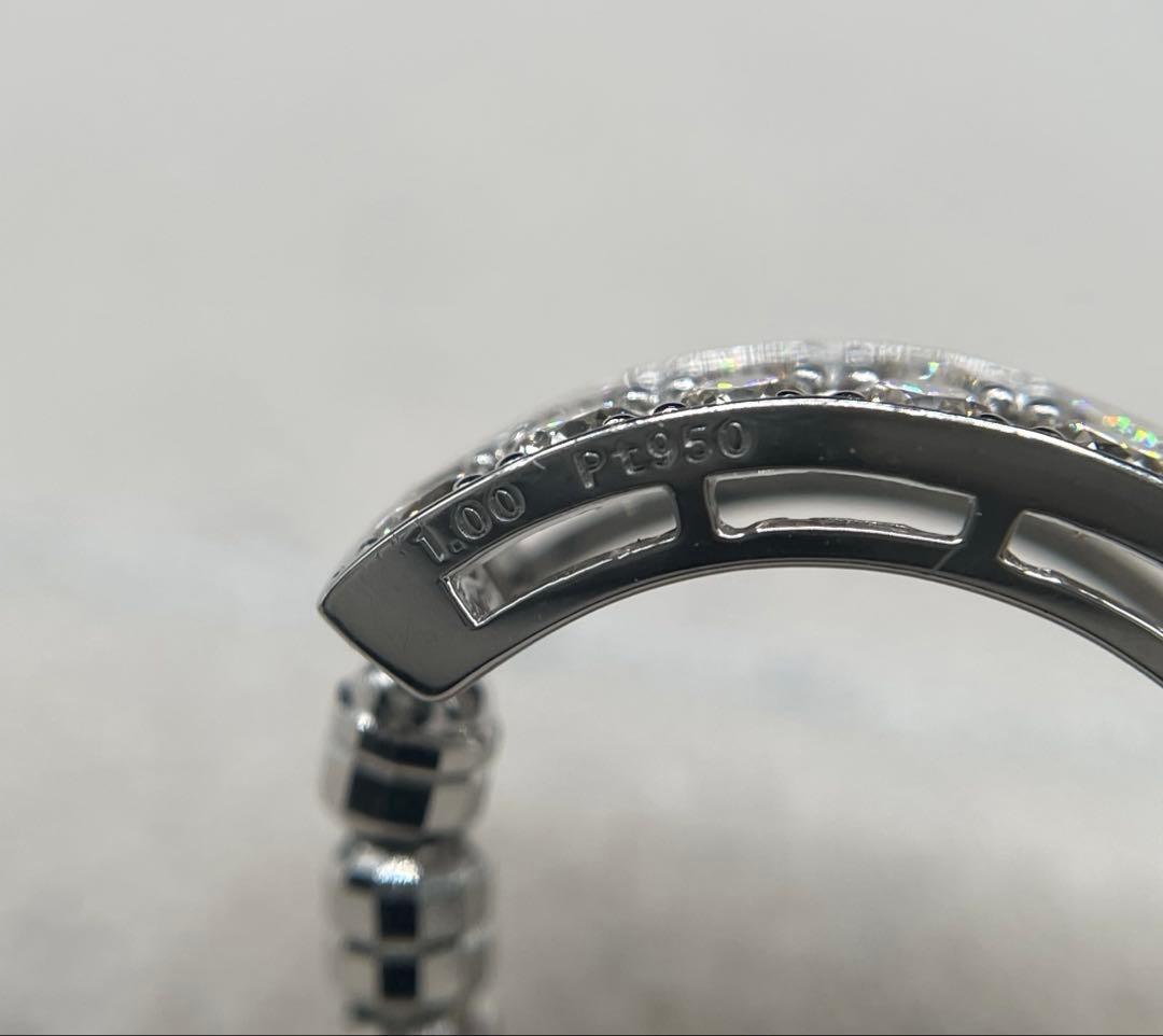 専用JL7★高級 ダイヤモンド1ct pt950 調整可能 リング 鑑別付