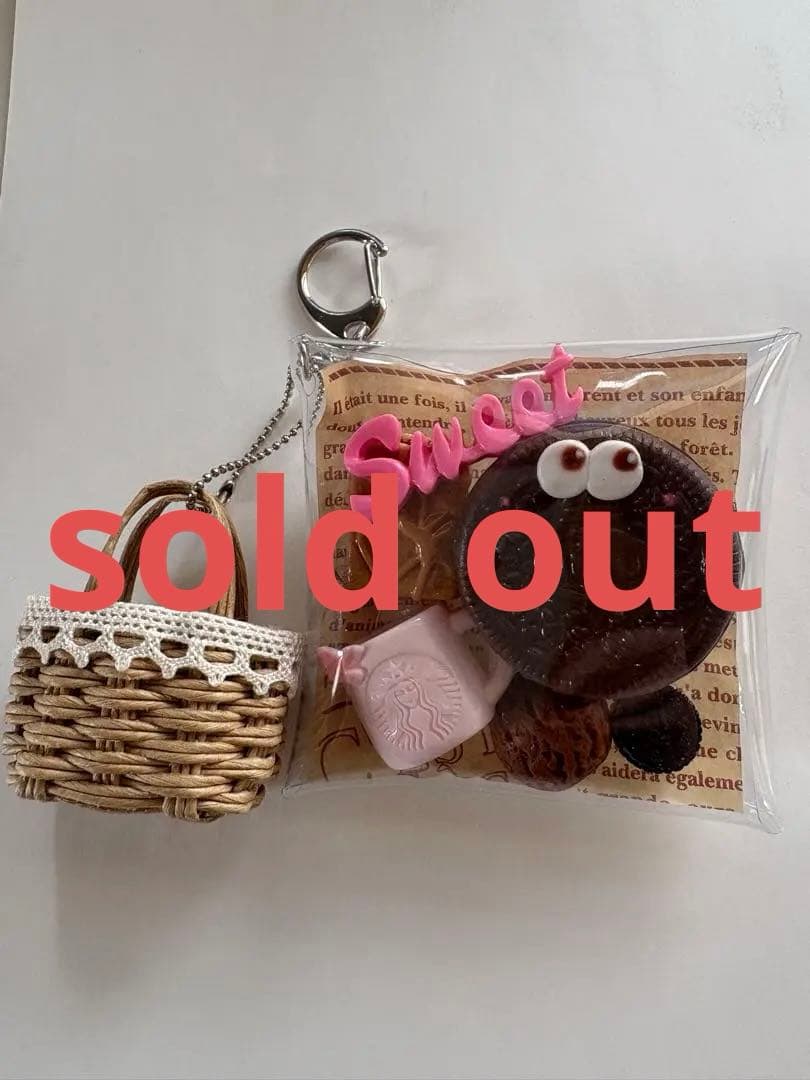 ガチャ詰めポーチ風♡キャンディバックキーホルダー