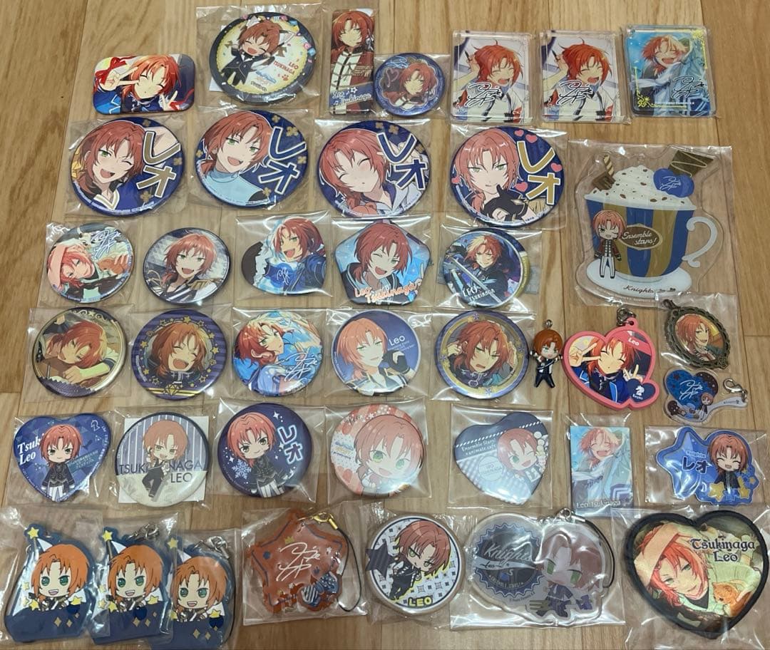 あんスタ　月永レオ　コロッタ　応援缶バッジ　まるかく　ナンジャタウン　色紙