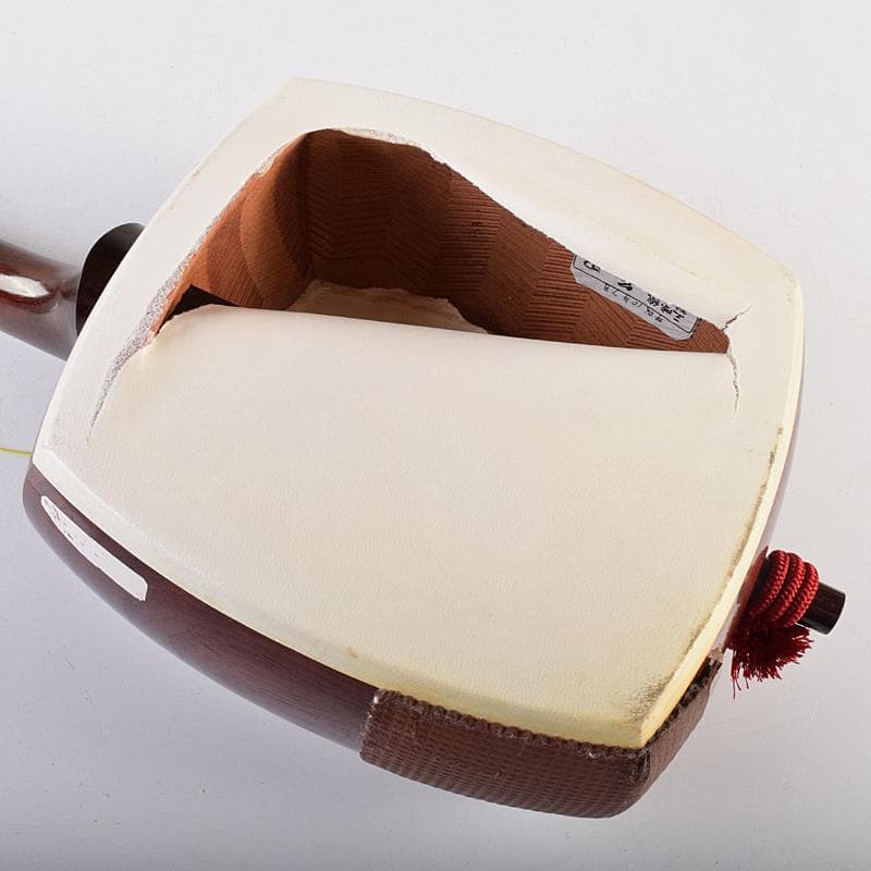 和楽器　弦楽器　菊忍　唐木紫檀棹　三味線　PAT.J刻印　M　R8103B