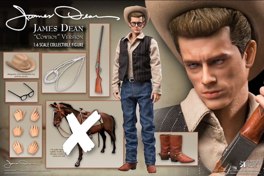 新品未使用　ジェームズ・ディーン　1/6　アクションフィギュア　※馬なし