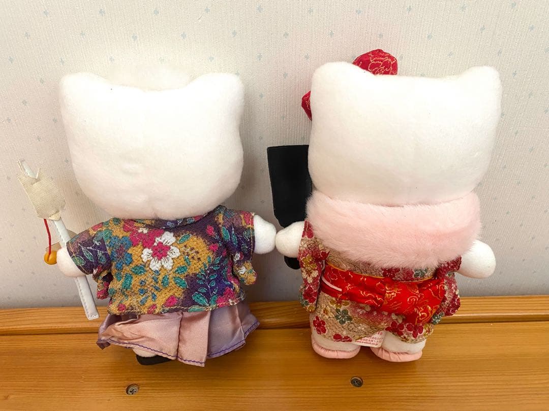 サンリオデラックス和風ドール ハローキティダニエル 和服 ぬいぐるみ 2点セット