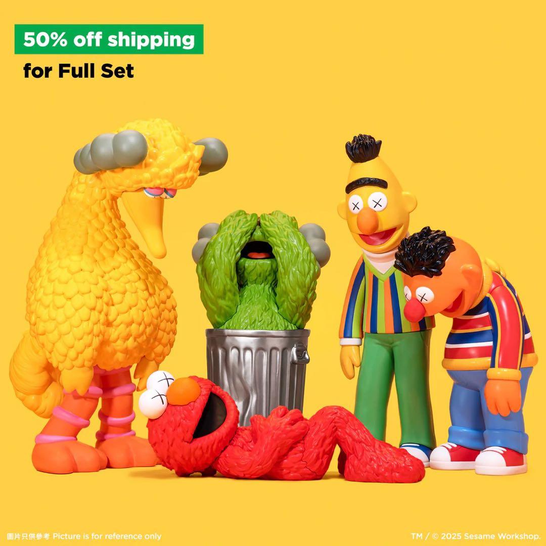【完売品】KAWS sesame street フルセット　フィギュア