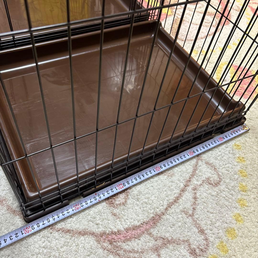 犬用ケージ 折りたたみ式 黒　大型サイズ