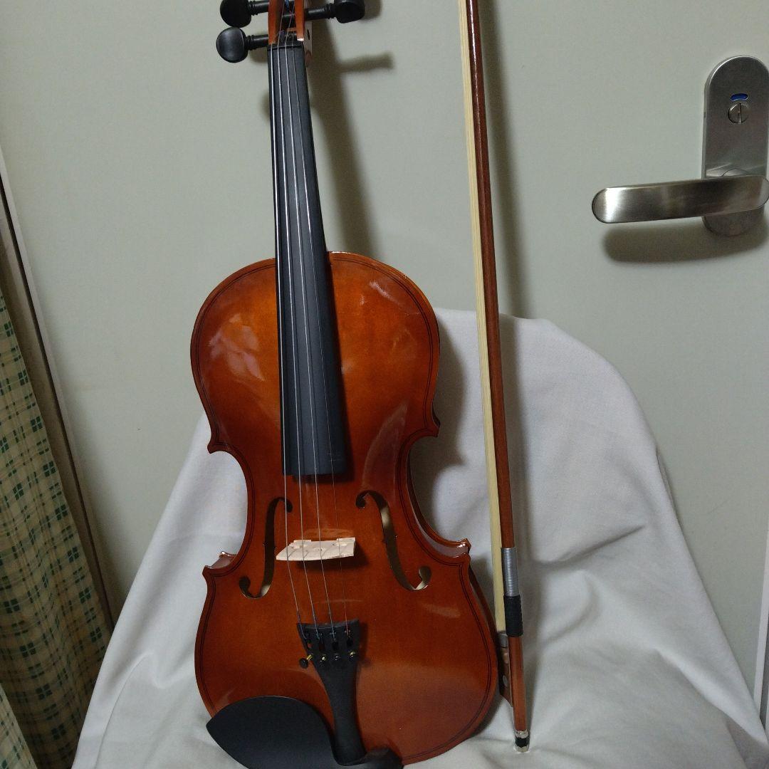 ♥特価♥整備済、即使用可♥新品未使用バイオリン4/4♥初心者向け♥弓ケース松脂付