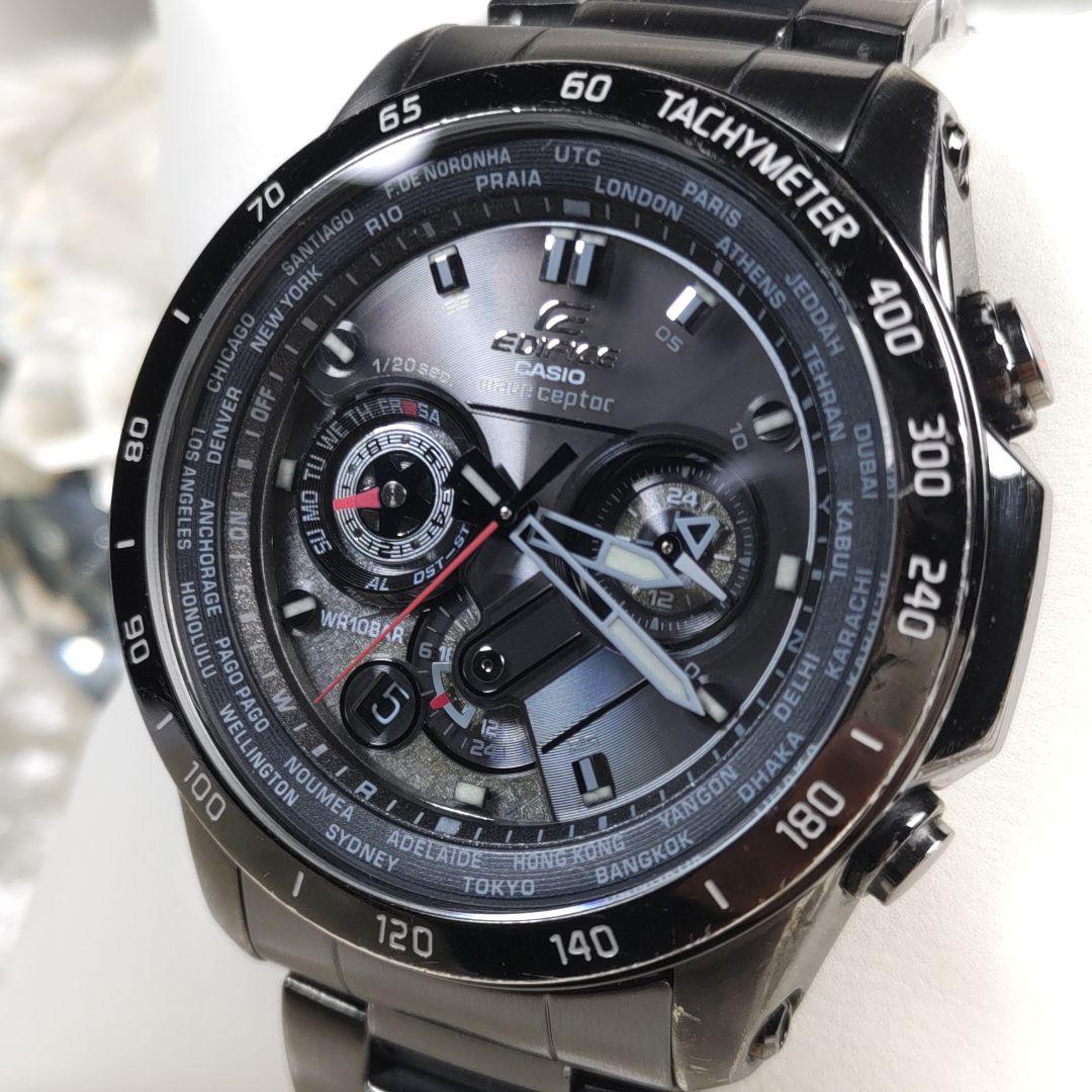 ☆電池新品★　カジュアル　Y2K　ロック　バイカー　黒　EQW-M1000D