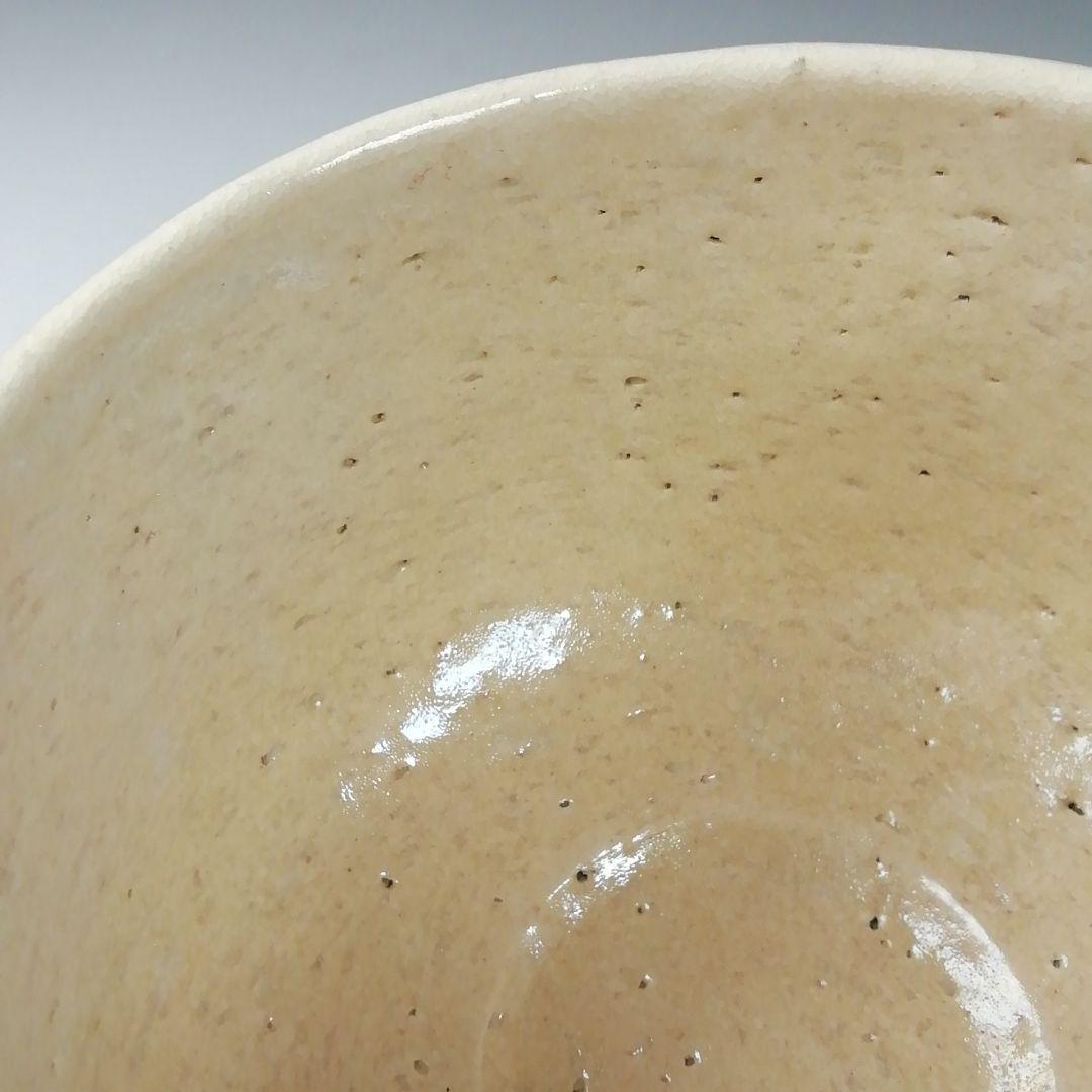 Ｔ２９３　茶碗　『象嵌　白茶碗』『伊曽嶋窯　谷古石香 造』　共箱　抹茶碗　茶道具