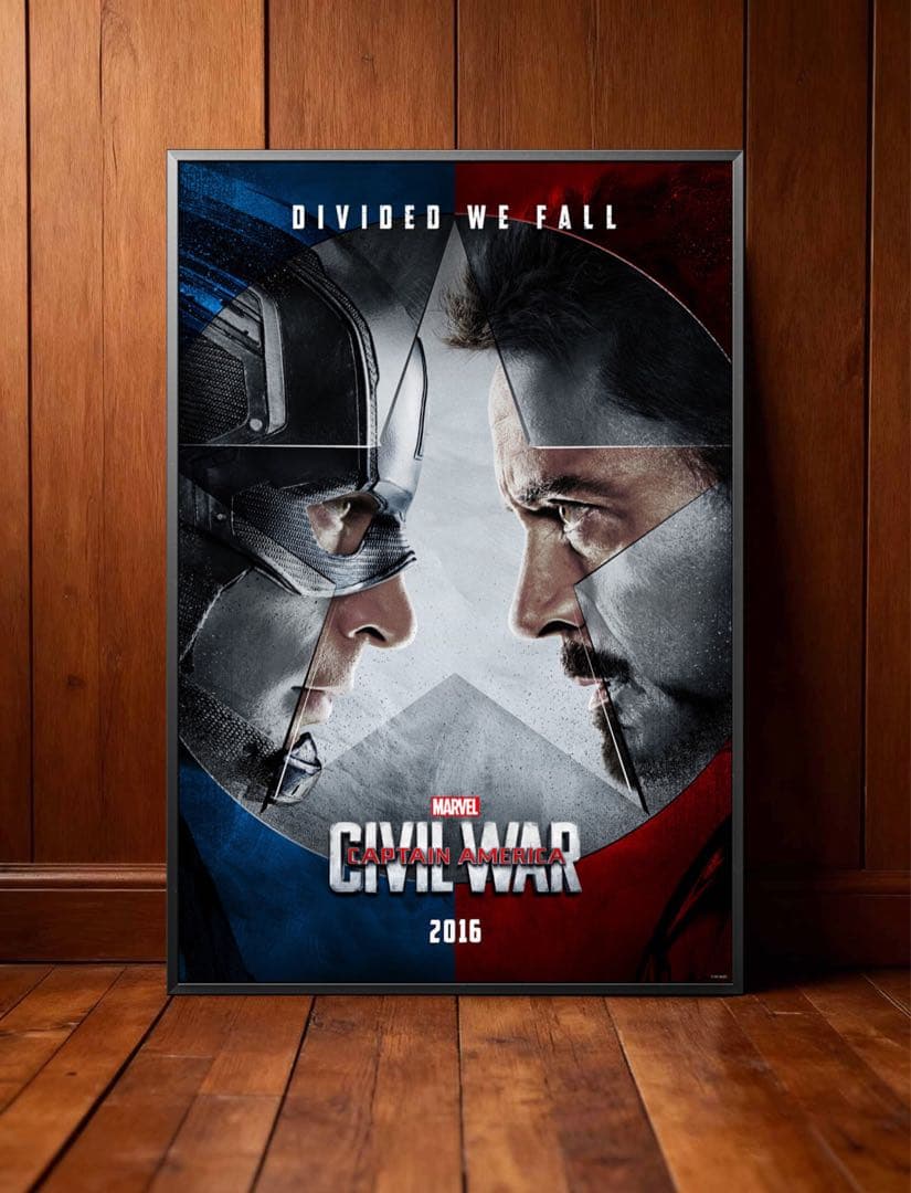 *枚数限定*映画館用両面印刷ポスターUS版:シビル・ウォー/キャプテンアメリカ
