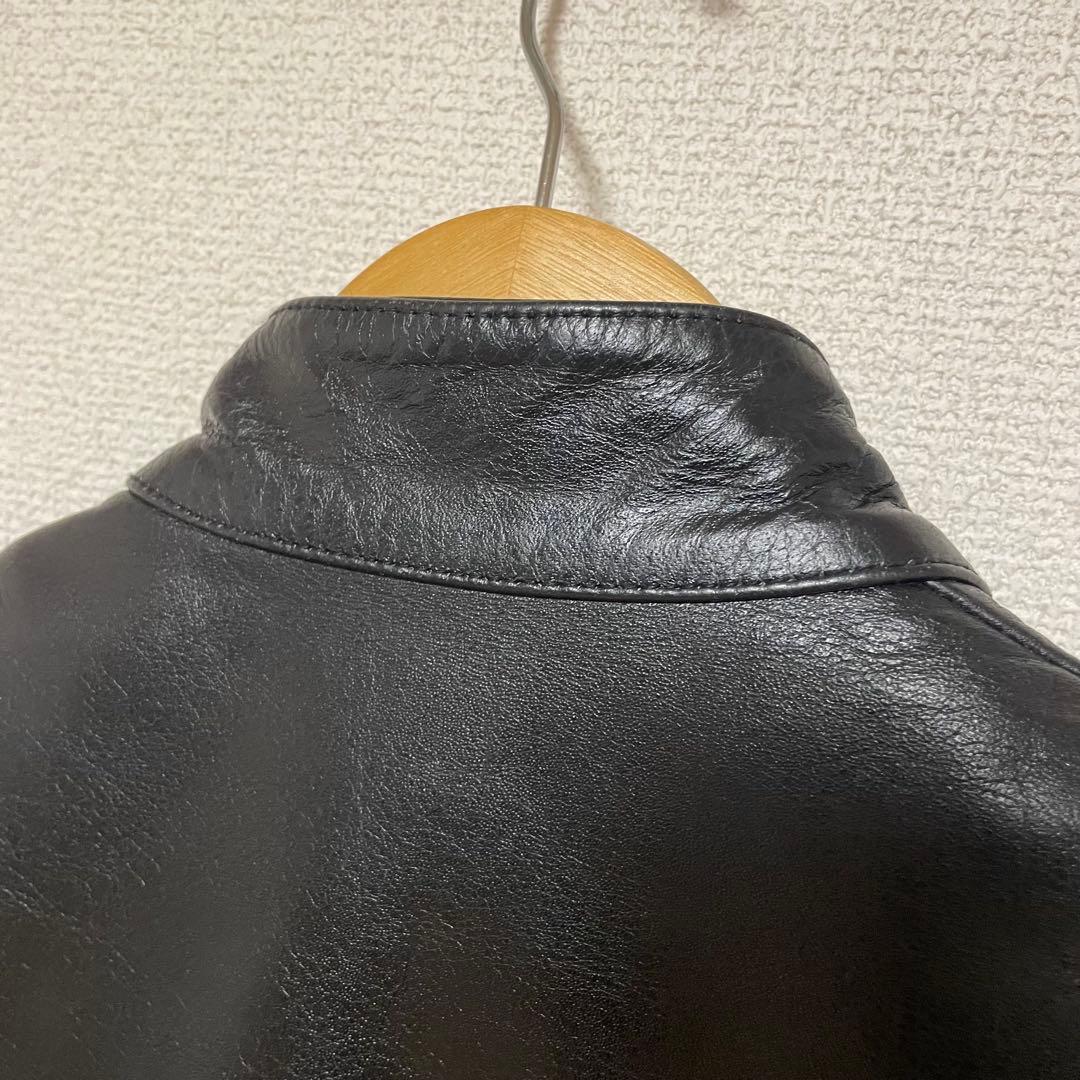 Horn Works 本革　シングルライダースジャケット　サイズS