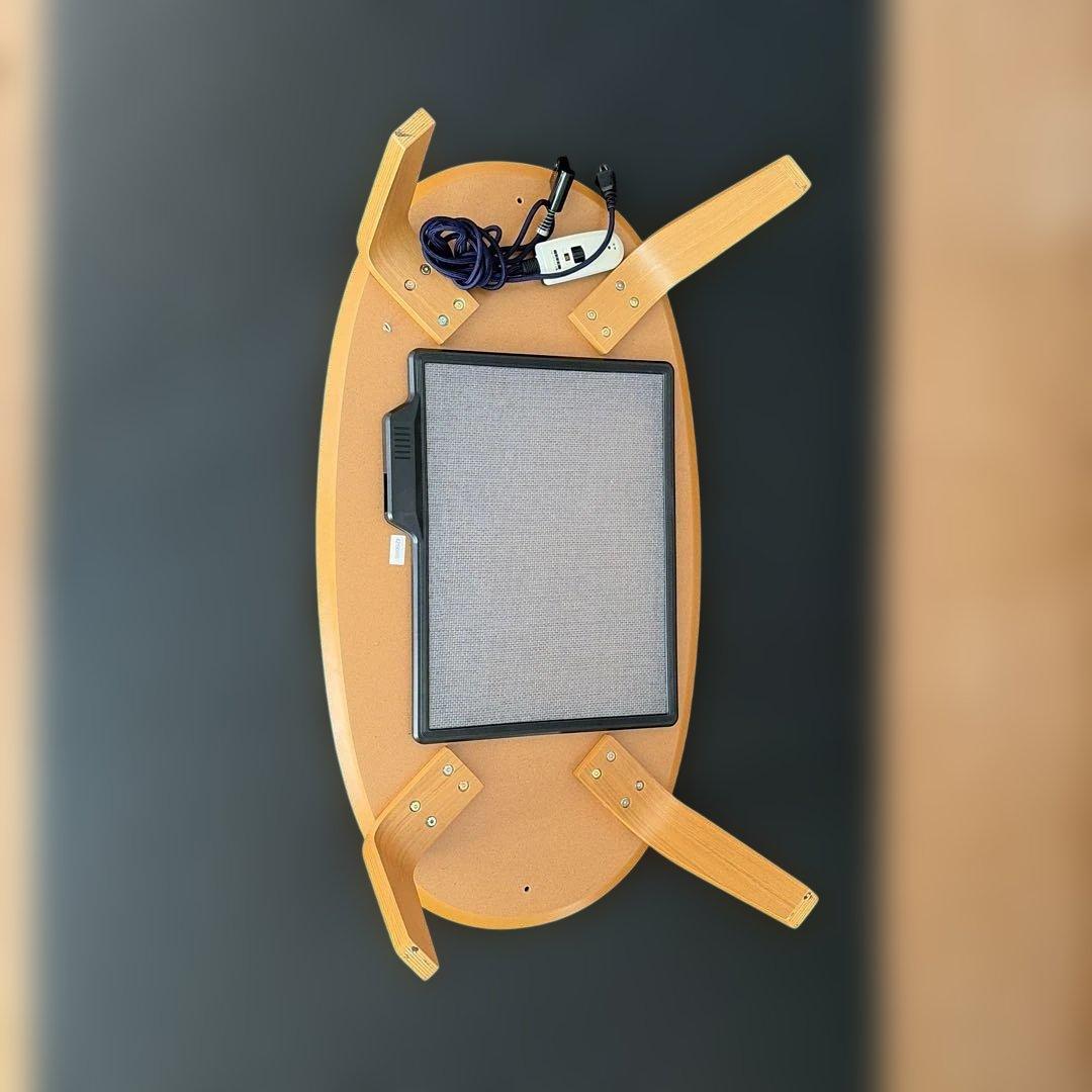 無印　楕円形 木目調 こたつ