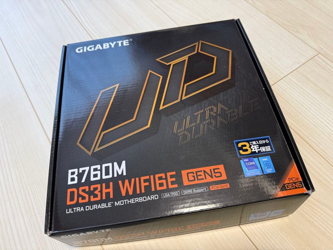 マザーボード GIGABYTE B760M DS3H WIFI6E GEN5