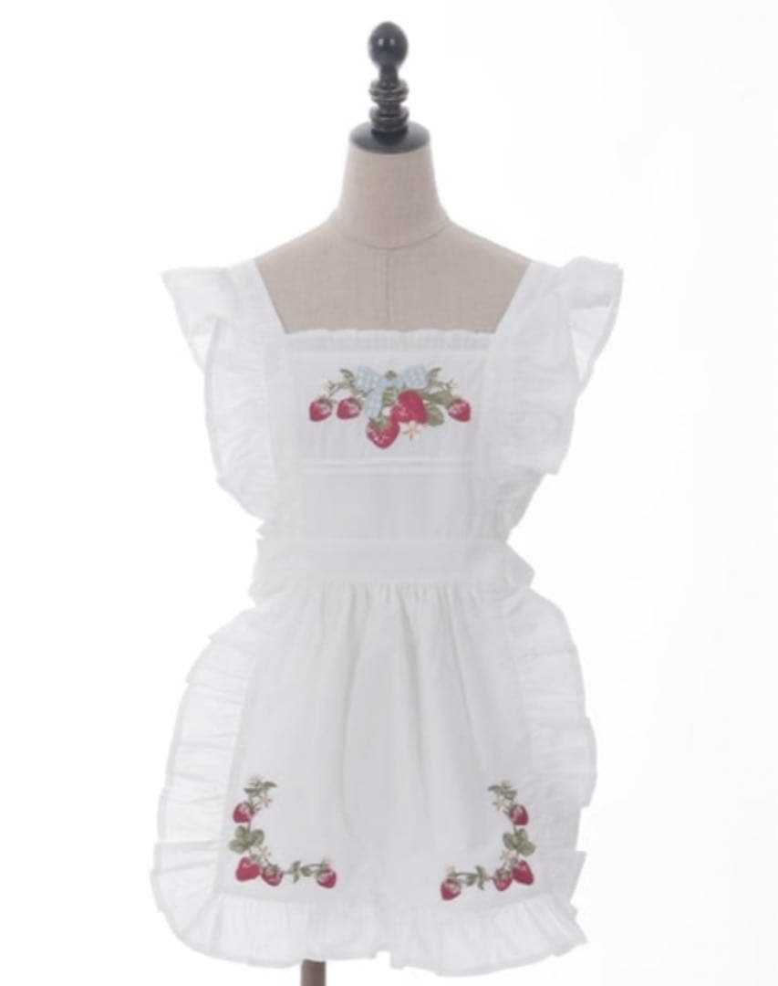 S*様 axes femme kawaiiクラシックベリー刺繍エプロン