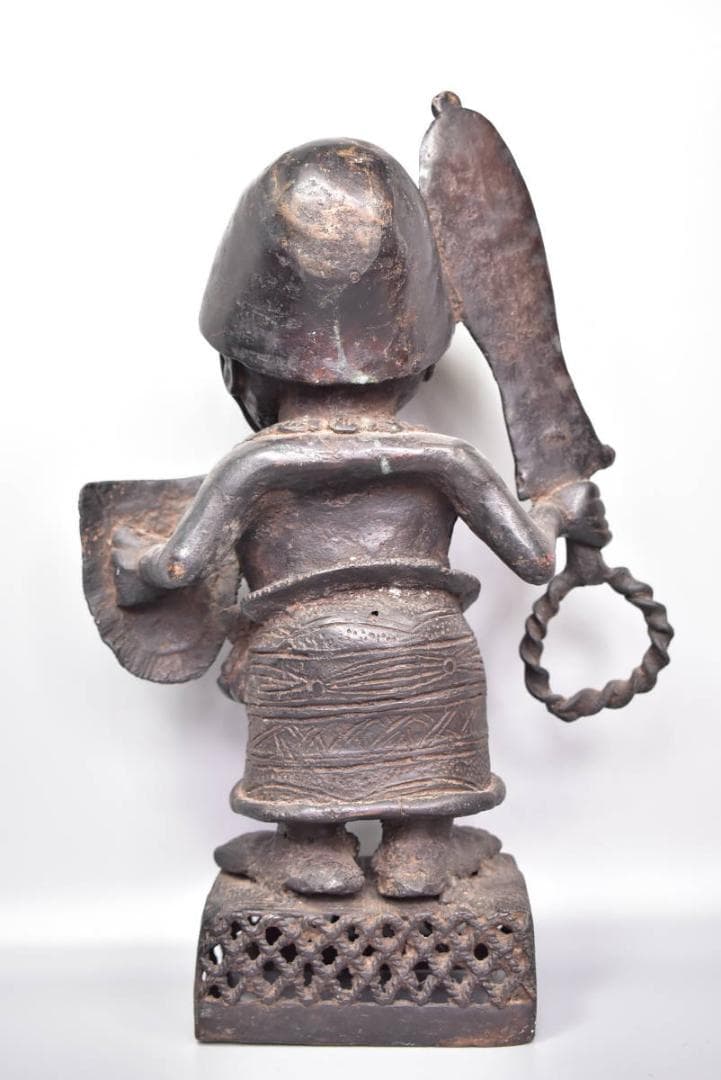 アンティーク ベニン王国 ベニン共和国 エド アフリカ 古い ブロンズ像