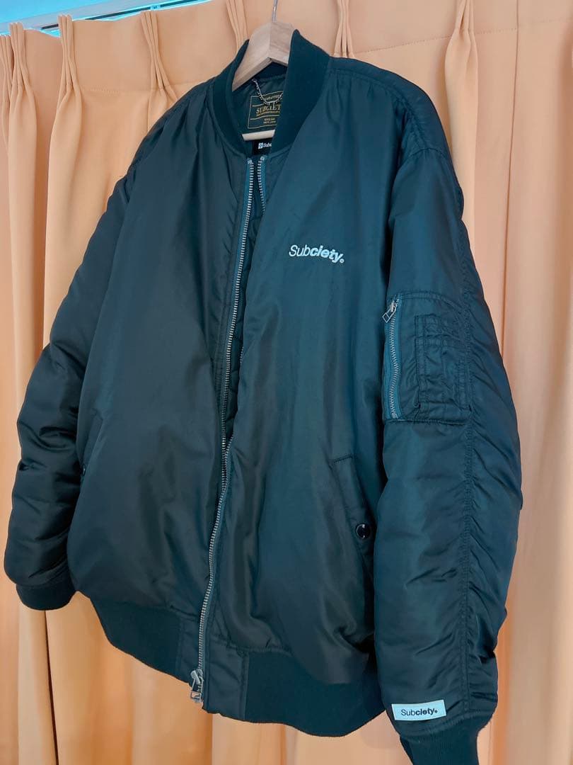 Subciety ブラック ジャンパー・ブルゾン　MA-1