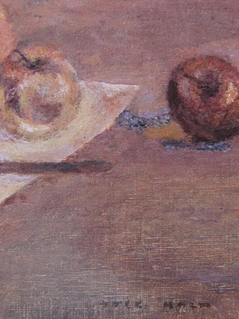 坂本繁二郎、「林檎」、希少な額装用画集より、新品高級額装付、状態良好