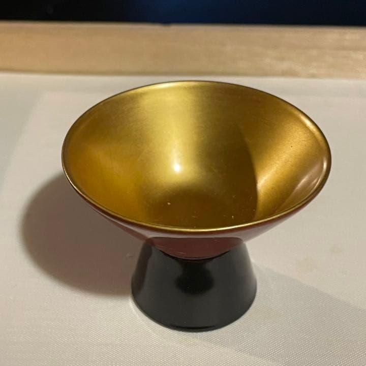 輪島塗り　お猪口　金杯