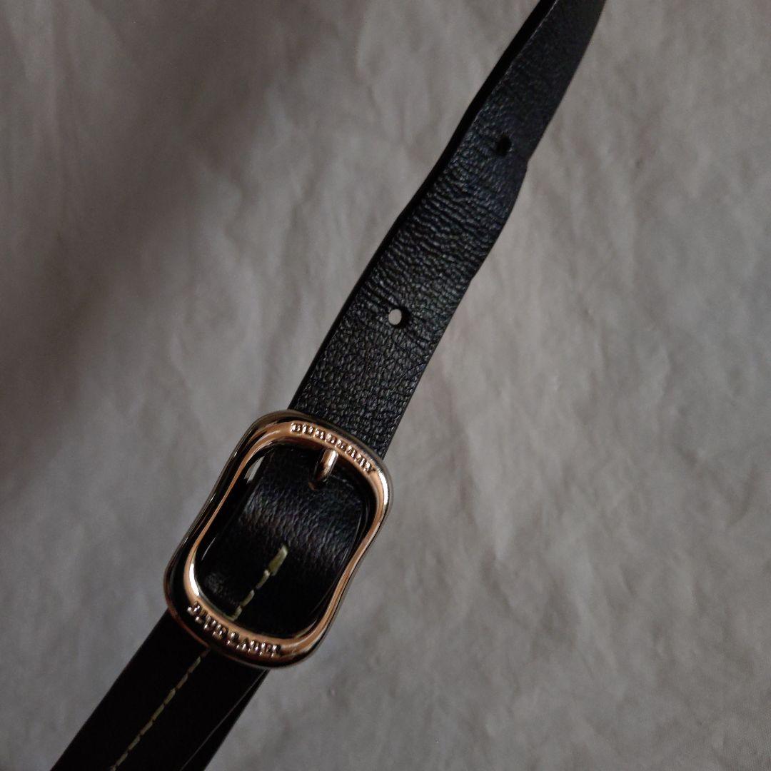 バーバリーブルーレーベル　ショルダーバッグ　キャンバス　ホースロゴ　黒