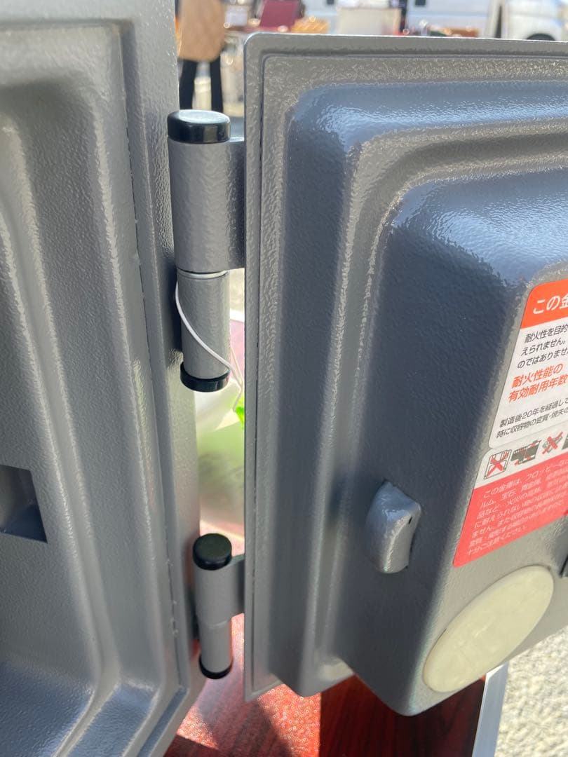 EIKOエーコー耐火金庫21.6Lシリンダー錠 指紋認証ダブルロックES-9FN