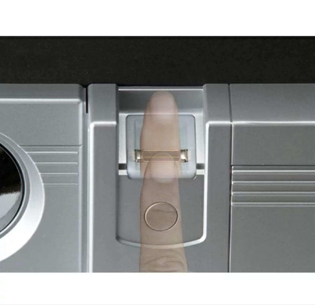 EIKOエーコー耐火金庫21.6Lシリンダー錠 指紋認証ダブルロックES-9FN