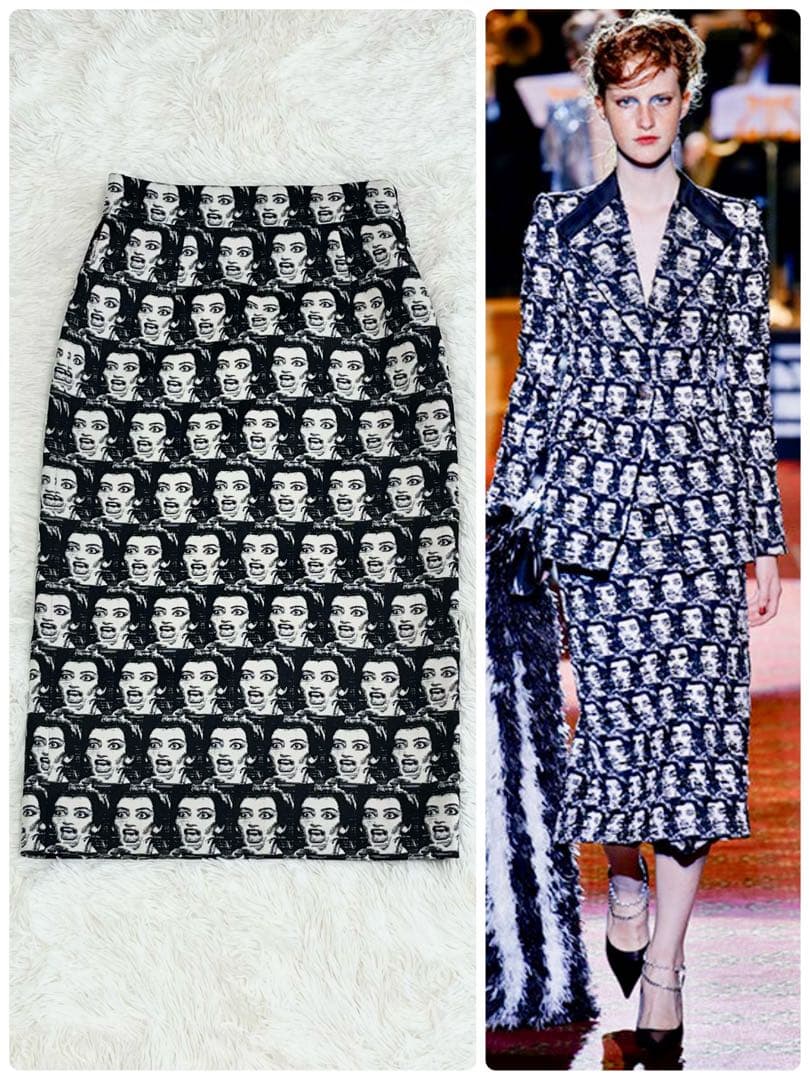 【美品】MARC JACOBS 16SS スカート マリアカラス 総柄 M