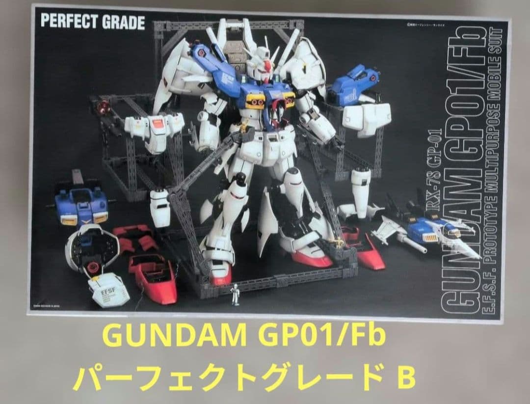 GUNDAM GP01/Fb パーフェクトグレード（取説欠品・箱汚れあり）
