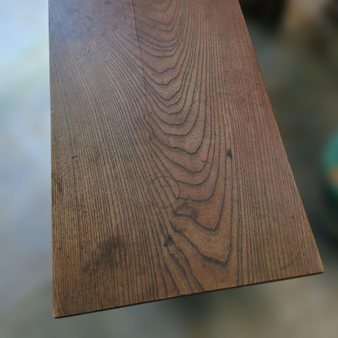 骨董 文机 机 テーブル 木製 引き出し 飾り台　金具 机 台 レトロ