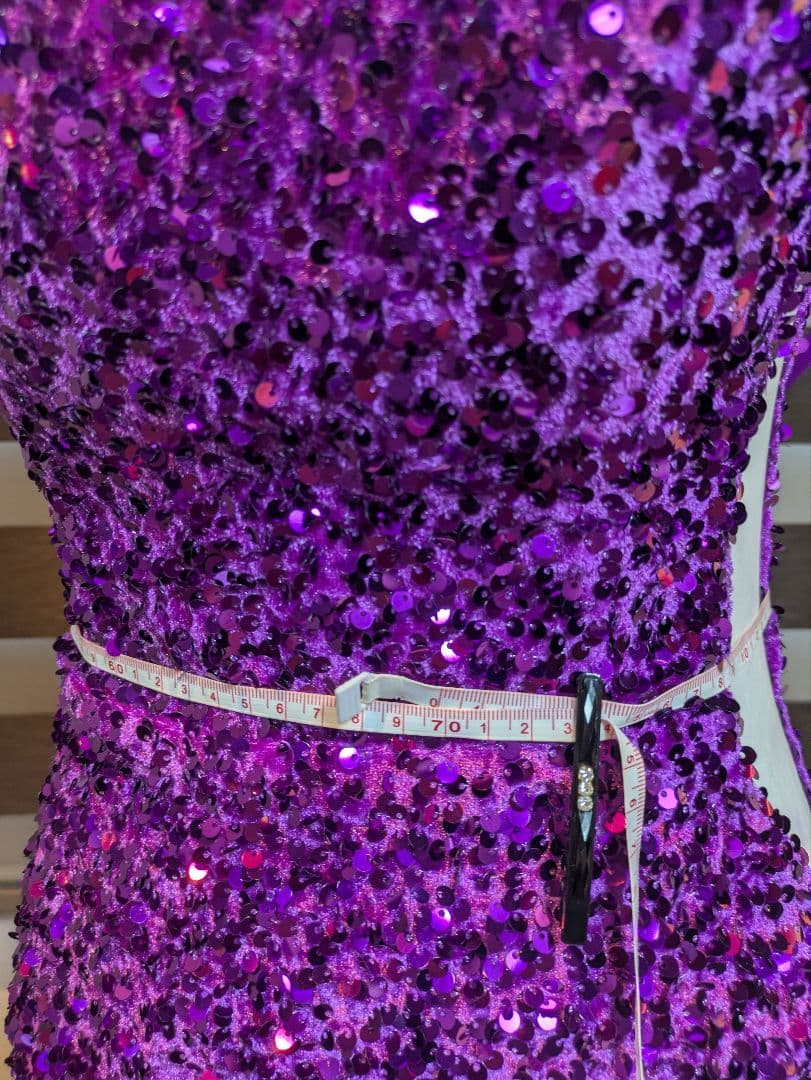 専用★ コンテストドレス マーメイド/パーティ/スパンコール 紫