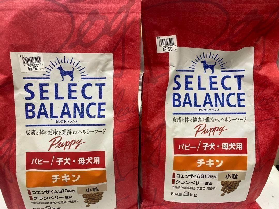 セレクトバランス　パピーチキン 3kg×2袋