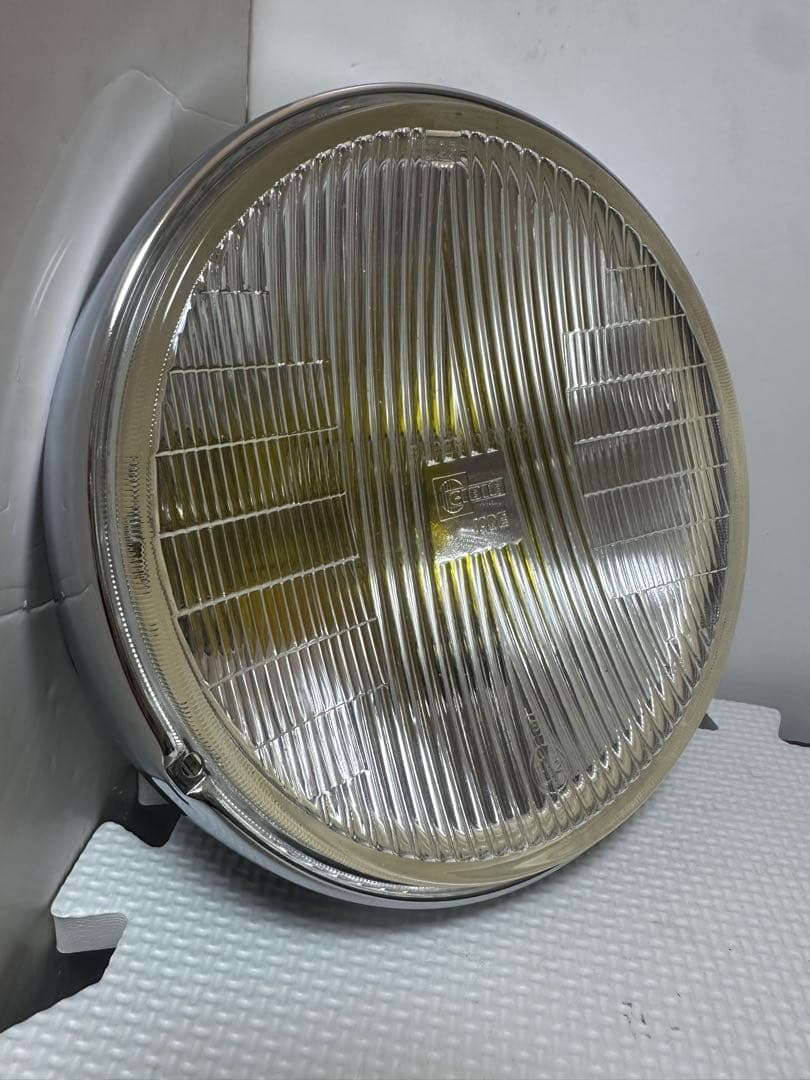 新品当時物シビエスーパーオスカー180πシビエ凹レンズ付ヘッドライト/マーシャル