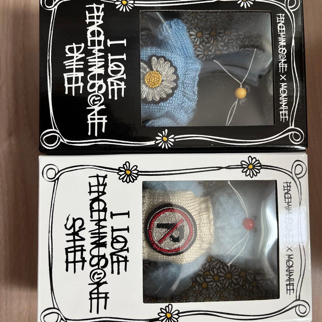 PEACEMINUSONE×MONAMHEE ぬいぐるみキーリング 2体　トート