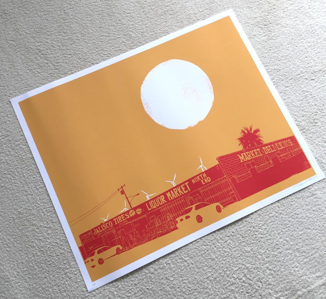 Evan Hecox Palm Springs North End ポスター