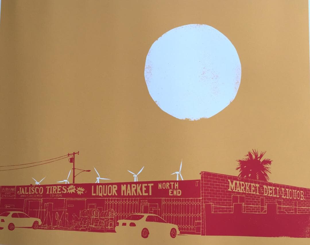 Evan Hecox Palm Springs North End ポスター