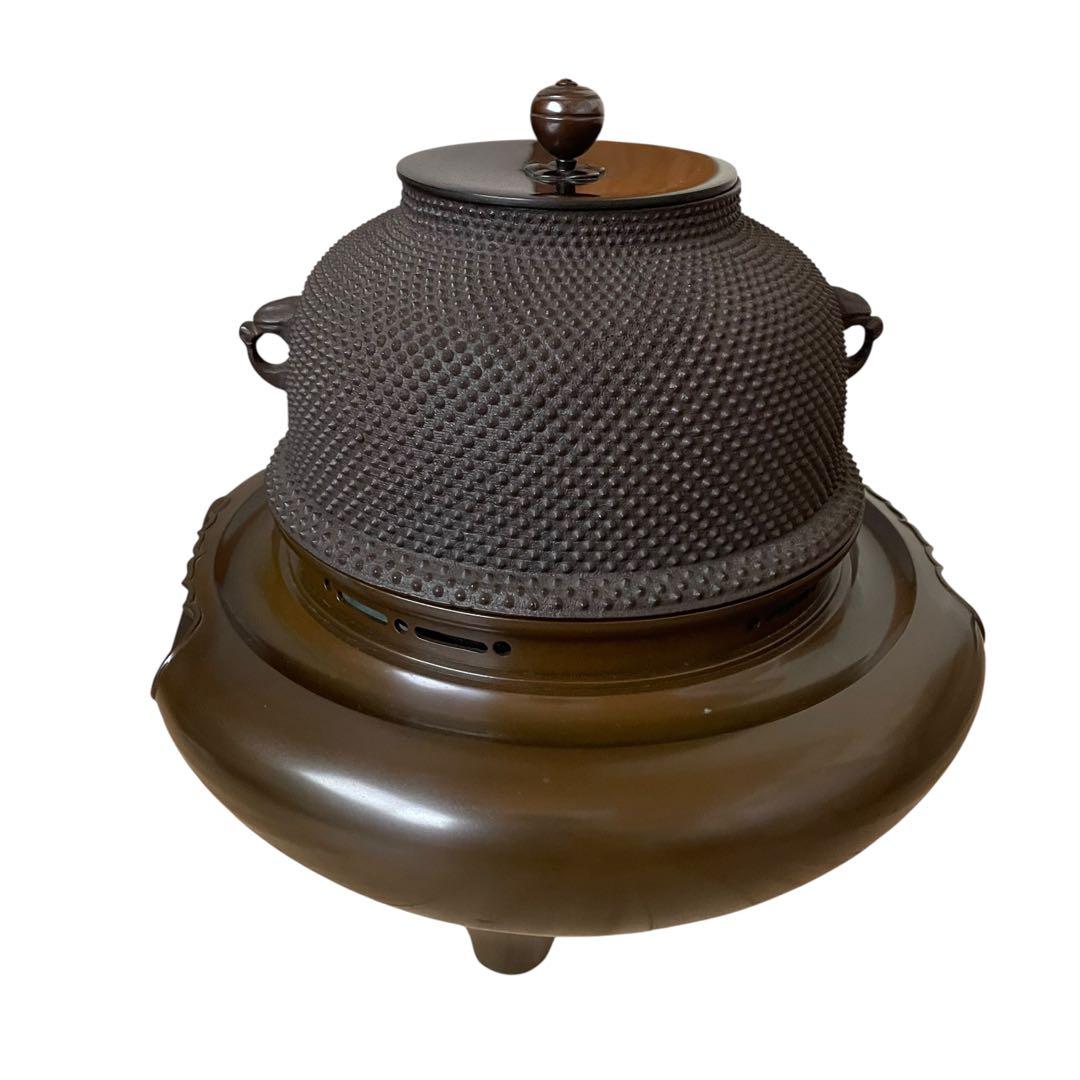 【大特価‼︎】般若勘渓作　茶道具　唐銅朝鮮風炉　新品未使用