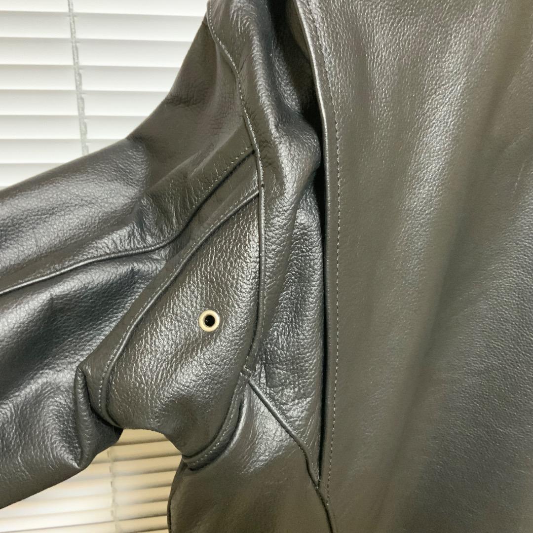 【XL】Freedom 本革レザーライダースジャケット