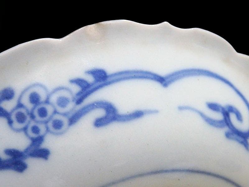 大聖寺伊万里　金襴手　金唐草に亀甲紋の図　４寸皿　５枚　A542AS-DAy